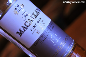 The Macallan Fine Oak 10 Year Old Scotch Label